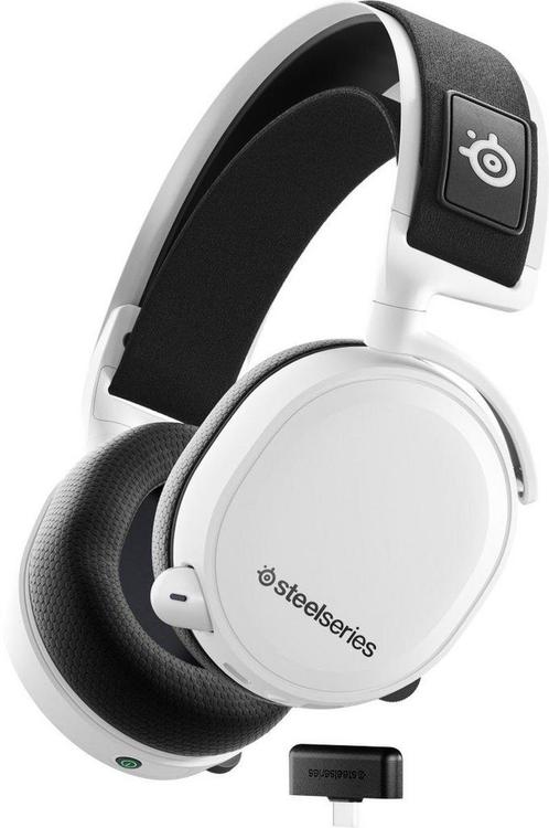 SteelSeries Arctis 7+ Wireless Headset - Wit PS4, Spelcomputers en Games, Spelcomputers | Sony PlayStation 4, Zo goed als nieuw
