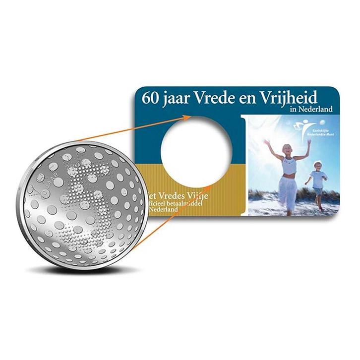 5 Euro 2005 Vredes Vijfje UNC Coincard, Postzegels en Munten, Munten | Nederland, Verzenden
