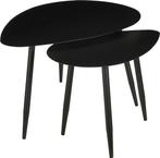 2dekans | Mica Decorations Bijzettafel - Set van 2 - L80 x, Huis en Inrichting, Ophalen of Verzenden, Zo goed als nieuw