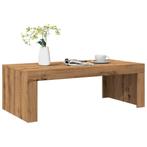 vidaXL Salontafel 102x50x35 cm bewerkt hout artisanaal, Huis en Inrichting, Tafels | Salontafels, Verzenden, Nieuw, Overige houtsoorten