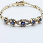 Armband - 18 karaat Geel goud - 1.74ct. tw. Saffier -, Nieuw