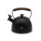 Meyerhoff Fluitketel 2,5 L – RVS Mat Zwart – Houten, Ophalen of Verzenden, Nieuw