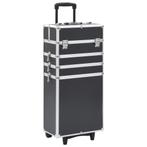 vidaXL Make-up trolley aluminium zwart, Verzenden, Nieuw, Zwart