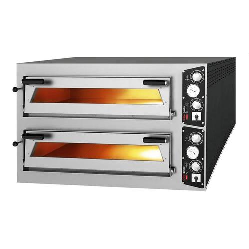 GGM Gastro | Elektrische pizzaoven - 6+6x 35cm (Diepte) - |, Tuin en Terras, Pizzaovens, Nieuw, Verzenden