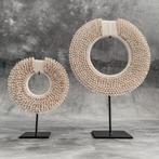 Decoratief ornament (2) - NO RESERVE PRICE - Pair of white
