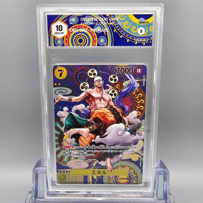 1 Graded card - Mosaico: ENEL (Parallel) SP OP05-100 SR -, Hobby en Vrije tijd, Verzamelkaartspellen | Overige
