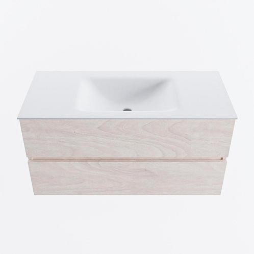 MONDIAZ VICA 100cm badmeubel onderkast Underlayment 2 lades., Doe-het-zelf en Verbouw, Sanitair, Bad, Nieuw, Ophalen of Verzenden