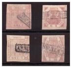 Italiaanse oude staten - Napels 1858 - 4 gebruikte, Gestempeld