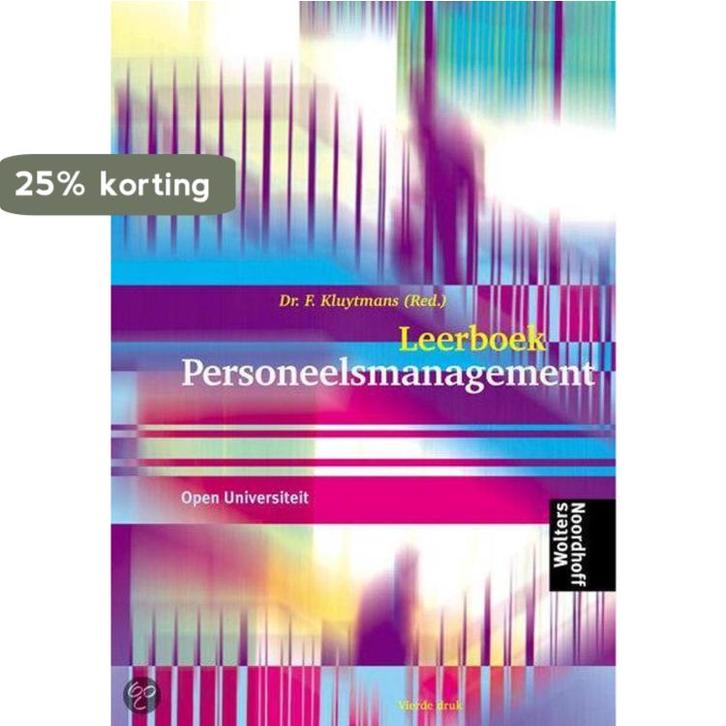 Leerboek personeelsmanagement 9789001470500 KLUYTMANS, Boeken, Schoolboeken, Gelezen, Verzenden