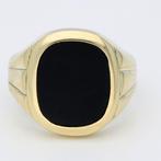 Ring - 14 karaat Geel goud - Onyx, Nieuw