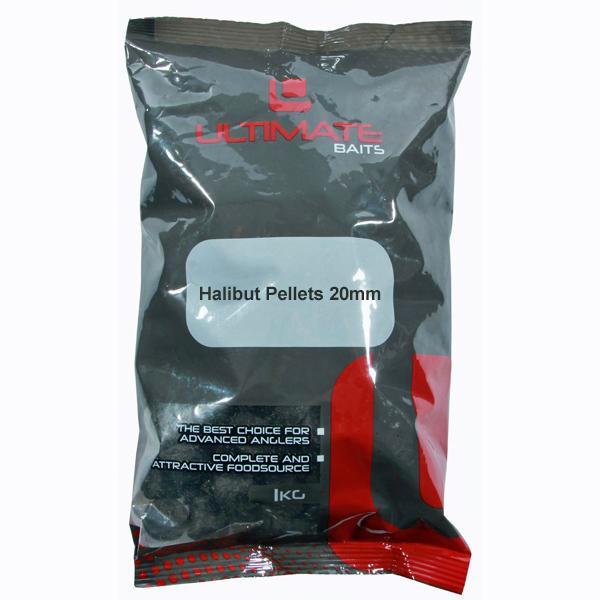 Ultimate Baits Halibut Pellets 1kg - 20mm, Watersport en Boten, Hengelsport | Algemeen, Overige typen, Nieuw, Verzenden