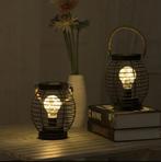 LED-ijzeren lantaarn tafellamp, Nieuw, Overige materialen