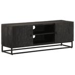 vidaXL Tv-meubel 110x30x40 cm massief mangohout en ijzer, Verzenden, Nieuw