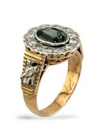 Ring - 14 karaat Roségoud, 14K roze goud ring met diamanten, Sieraden, Tassen en Uiterlijk, Ringen, Nieuw