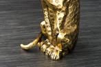 Side table WILDLIFE PANTHER 60cm antique goud - 44825, Huis en Inrichting, Tafels | Sidetables, Ophalen of Verzenden, Nieuw
