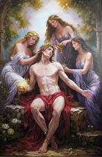 Denis Mihai - The three graces, Antiek en Kunst
