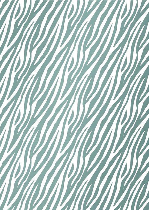 Zijde Vloeipapier Zebra Mint Vellen 200st, Hobby en Vrije tijd, Knutselen, Overige typen, Nieuw, Ophalen of Verzenden