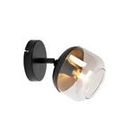 Design spot zwart met goud en smoke glas - Kyan, Nieuw, Glas, Design