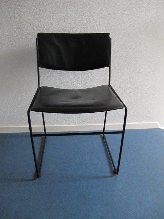 Arco - Arnold Merckx - Eetkamerstoel (4) - Staal, Multiplex,, Antiek en Kunst, Antiek | Meubels | Stoelen en Banken