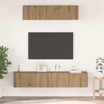vidaXL TV-kast set Wandgemonteerd 4 pcs artisanaal, Huis en Inrichting, Kasten | Televisiemeubels, Verzenden, Nieuw, Overige houtsoorten