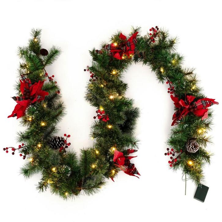 2dekans | Coast Kerstslinger met Verlichting 270 cm –, Diversen, Kerst, Zo goed als nieuw, Ophalen of Verzenden