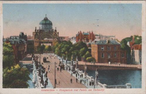 AMSTERDAM - Hoogesluis met Paleis van Volksvlijt, Verzamelen, Ansichtkaarten | Nederland, Verzenden