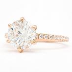 Zonder minimumprijs - Ring - 14 karaat Roségoud - 2.52ct., Nieuw