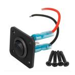 Inbouwschakelaar met bevestigingsplaat - 12V, Doe-het-zelf en Verbouw, Elektra en Kabels, Ophalen of Verzenden, Nieuw, Schakelaar