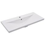Inbouwwastafel Keramiek Wit - OP = OP - Badkamer Sale!, Huis en Inrichting, Badkamer | Badkamermeubels, Minder dan 50 cm, 75 cm of meer