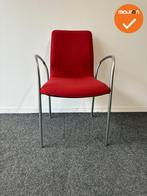 Kusch & Co Ona Plaza - Vergaderstoel Rood Gestoffeerd - Vier, Vergader- of Presentatieruimte, Ophalen of Verzenden, Gebruikt, Stoel