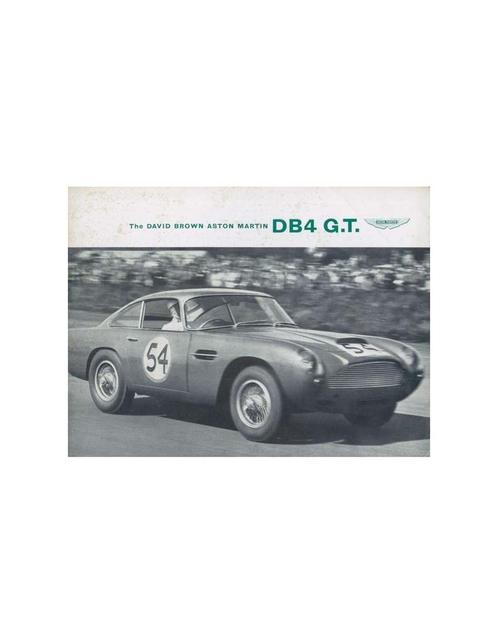 1959 ASTON MARTIN DB4 G.T. BROCHURE, Boeken, Auto's | Folders en Tijdschriften