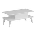 Salontafel Melhus 40x90x45 cm wit [en.casa], Huis en Inrichting, Tafels | Salontafels, Verzenden, Nieuw