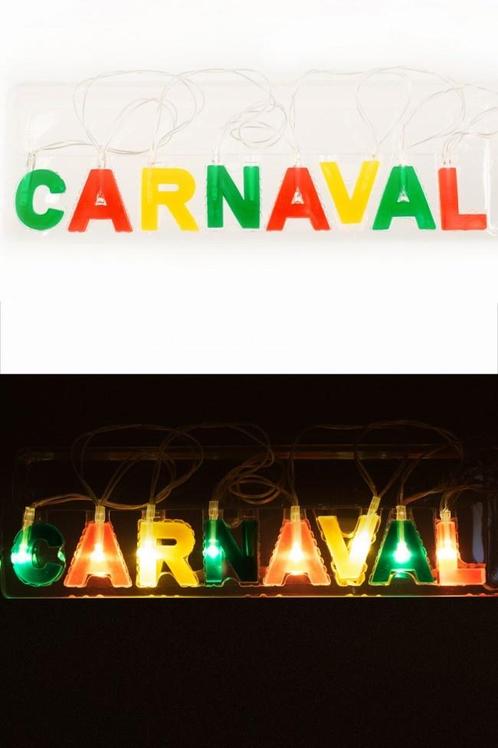 Letterslinger Carnaval Rood Geel Gr, Hobby en Vrije tijd, Feestartikelen, Nieuw, Verzenden