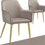 Tweedekans | tectake® Eetkamerstoel Avane - Fluweellook -, Huis en Inrichting, Stoelen, Ophalen of Verzenden, Zo goed als nieuw