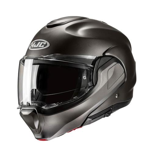 HJC F100 Solid Semi Flat Titanium Systeemhelm, Motoren, Kleding | Motorhelmen, Systeemhelm, Heren, XXL, Nieuw met kaartje, HJC