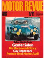1971 MOTOR REVUE MAGAZINE 77 DUITS, Nieuw, Author