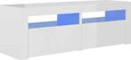 vidaXL Tv-meubel met LED-verlichting 120x35x40cm - hoogglans, Ophalen of Verzenden, Gebruikt