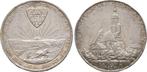 Zilver medaille von Lauer 1925 Sachsen: Kamenz Stadt:, Postzegels en Munten, Penningen en Medailles, Verzenden