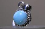 Larimar Hanger - Hoogte: 24 mm - Breedte: 14 mm- 3 g - (1)