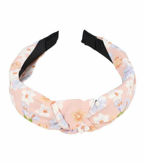 Diadeem Knoop Bloemen Patroon Pastel Oranje, Sieraden, Tassen en Uiterlijk, Uiterlijk | Haarverzorging