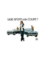 1969 MG MGB GT BROCHURE DUITS, Boeken, Auto's | Folders en Tijdschriften, Nieuw, Author