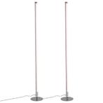 Set van 2 moderne vloerlampen LED chroom - Line-up, Huis en Inrichting, Nieuw, Overige materialen, Modern, 100 tot 150 cm