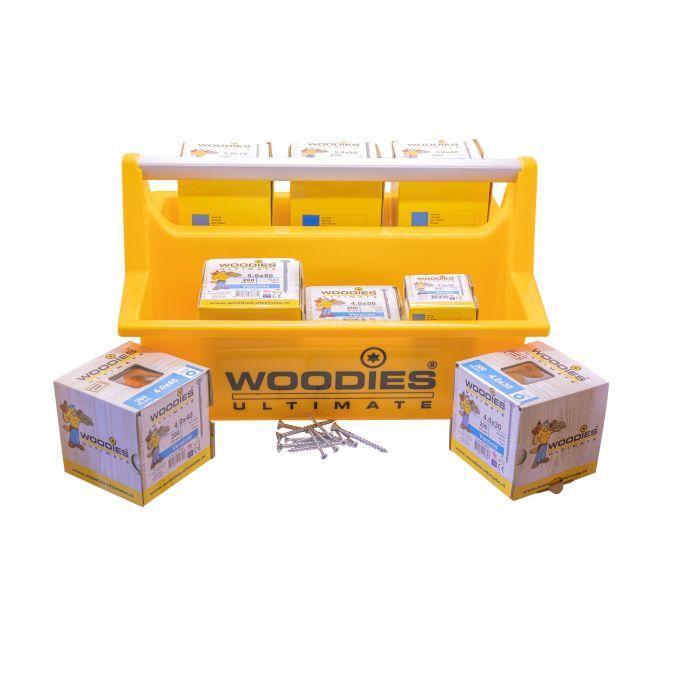 Woodies Ultimate draagkist inclusief 2.100 schroeven, Doe-het-zelf en Verbouw, IJzerwaren en Bevestigingsmiddelen, 100 tot 250 mm