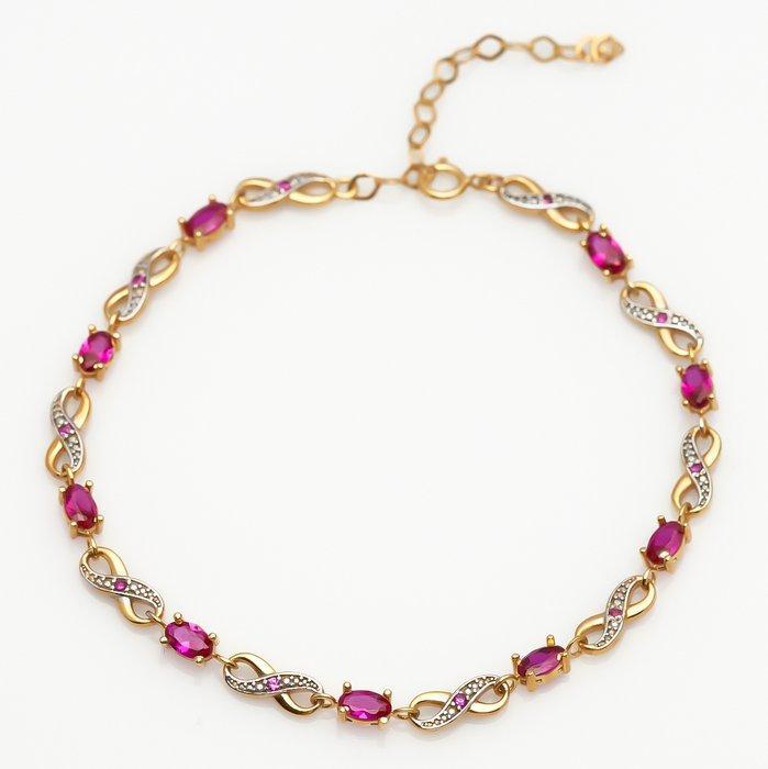 Zonder Minimumprijs - Armband - 14 karaat Geel goud, Zilver, Sieraden, Tassen en Uiterlijk, Armbanden