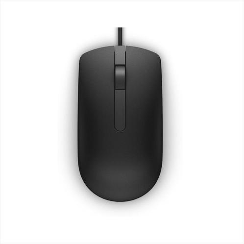 DELL MS116 USB optisch muis 1000 dpi zwart, Computers en Software, Muizen, Linkshandig, Rechtshandig, Bedraad, Nieuw, Ophalen of Verzenden