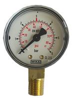 Drukmeter manometer 0-6 bar, Ophalen of Verzenden