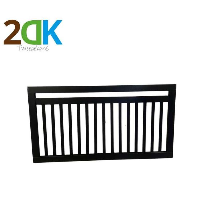 2DK tuinhek hardhout Bankirai zwart industrieel 15L 150x80cm, Tuin en Terras, Tuinhekken en Hekwerk, Nieuw, Hout, Ophalen of Verzenden