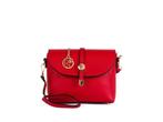 Pia Sassi Italiaanse Leren Handtas – Rood – 25 x 19 x 8 cm, Verzenden, Nieuw