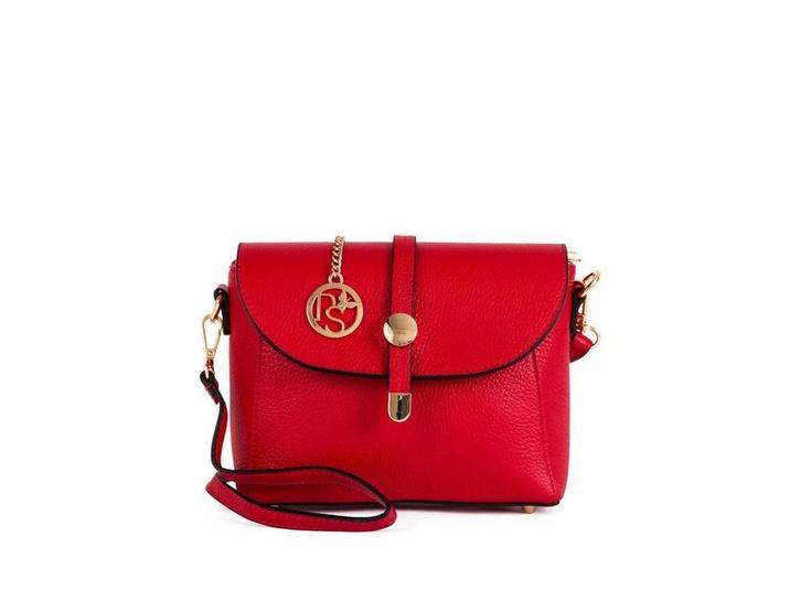 Pia Sassi Italiaanse Leren Handtas – Rood – 25 x 19 x 8 cm, Huis en Inrichting, Woonaccessoires | Overige, Nieuw, Verzenden