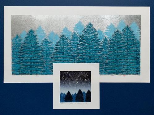 Tree Scene 161 - 2024 - NO RESERVE PRICE ! LARGE WORK -, Antiek en Kunst, Antiek | Overige Antiek